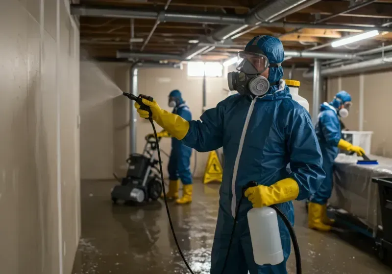 Basement Sanitization and Antimicrobial Treatment process in Fairfield Bay, AR